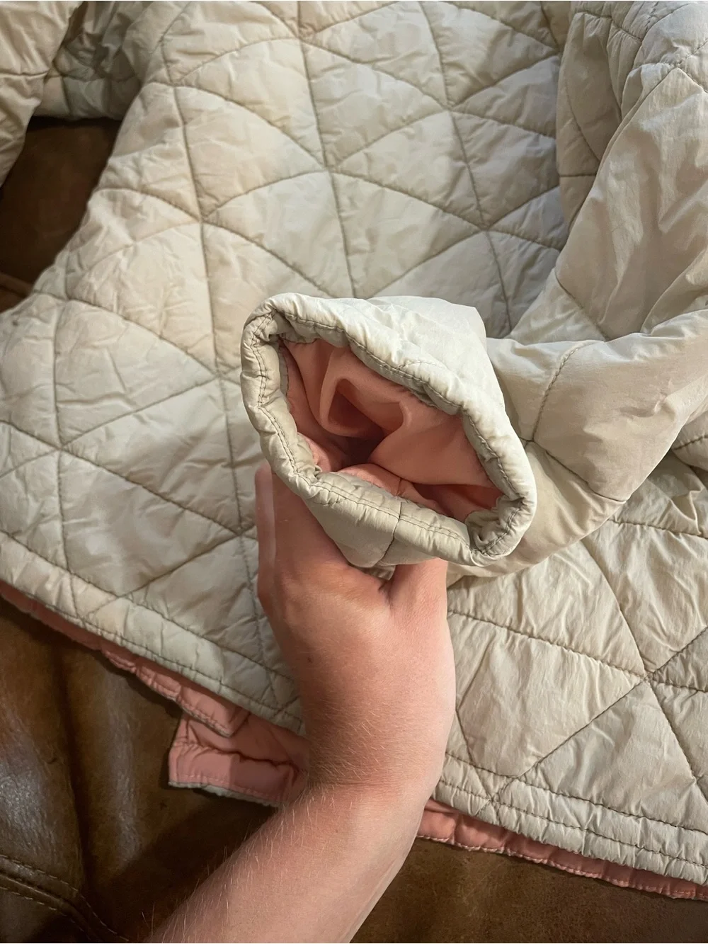 Zara quilted wrap